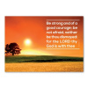 Greetings Cards: 'Be strong and of a…' Jos. 1.9 (Pack of 6)